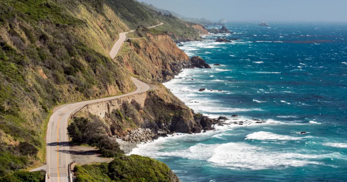 This iconic road trip down California’s Highway 1 is pure road trip magic — think seaside cliffs, charming beach towns, towering redwoods, and ocean views.